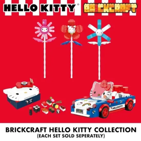 Brickcraft Sanrio Hello Kitty Bento Box 191 Piece Brick Building Set image {7}