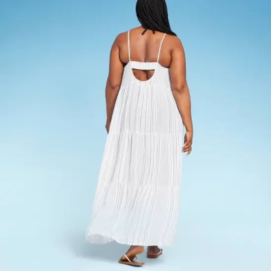 Women's Tiered Maxi Cover Up Dress - Kona Sol&trade; image {2}