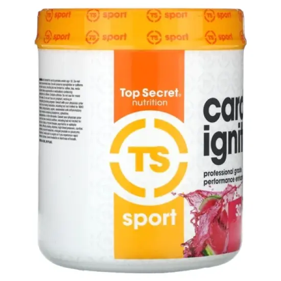 Top Secret Nutrition Sport, Cardio Igniter,  Professional Grade Performance Enhancer, Watermelon, 6.35 oz (180 g) image {3}