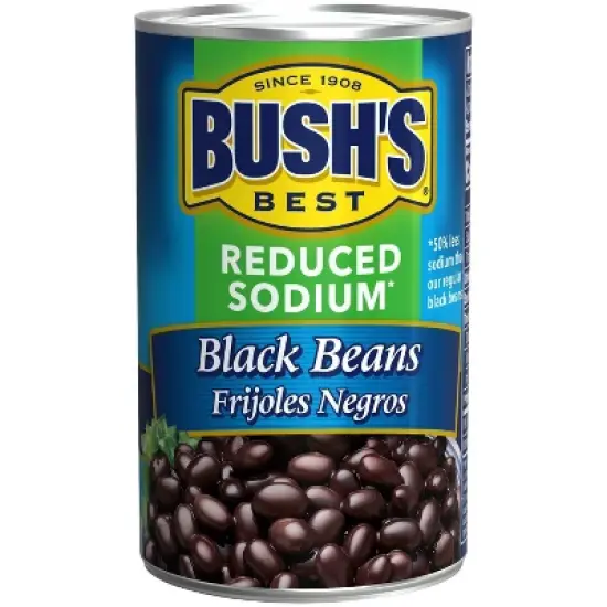 Bush's Reduced Sodium Black Beans - 15oz image {9}
