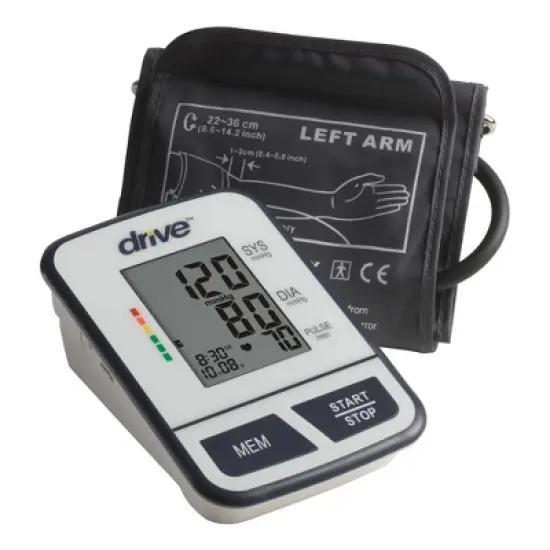 drive Medical Blood Pressure Monitor, Upper Arm, Large, 1 Count image {1}