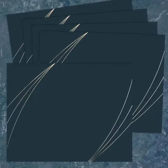 Great Papers Petal Touch Certificate Holders 9.34" x 12" Midnight Blue 5/Pack (2019001) image {3}