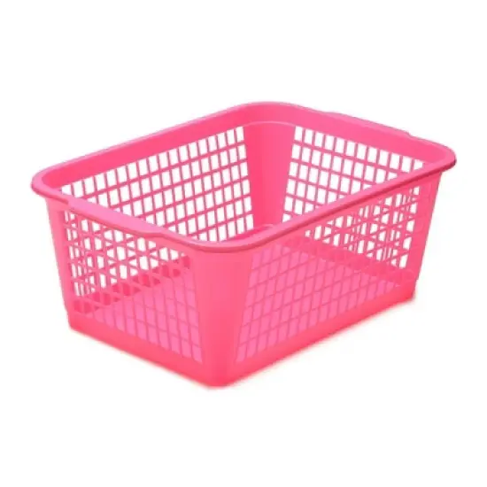 YBM HOME Plastic Perforated Storage Basket Bin Office Drawer, Shelf Desktop CountertopTray Organizer 32-1184 image {6}