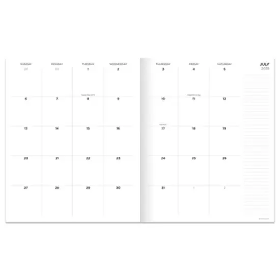 TF Publishing July 2025 - June 2026 Concrete Large Monthly Planner image {1}