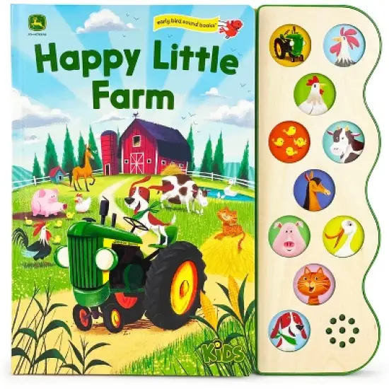 John Deere Kids Happy Little Farm - by  Jack Redwing (Board Book) image {1}