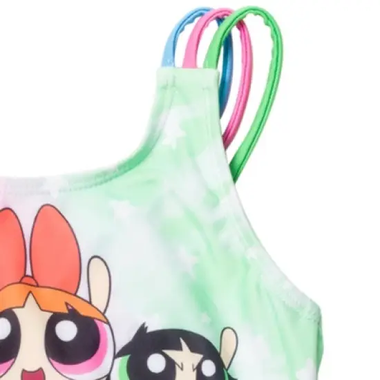 Powerpuff Girls Blossom Bubbles Buttercup One Piece Bathing Suit Toddler image {4}