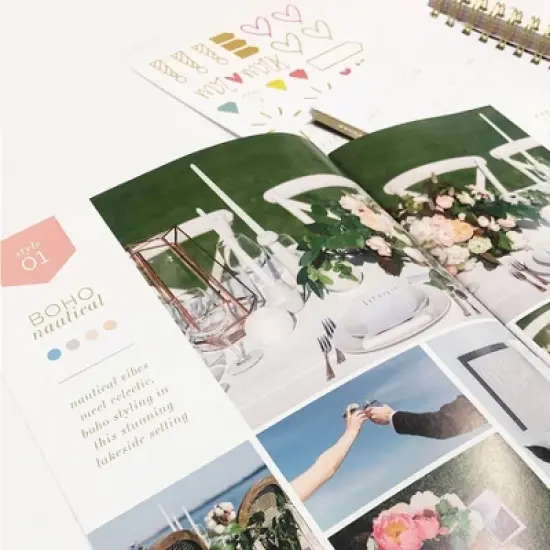 Undated Wedding Planner dream.plan.I Do. Gems - lake + loft image {4}