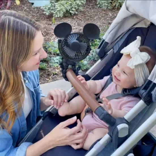 Disney Baby by J.L. Childress Mickey Mouse Stroller Fan - Black image {4}