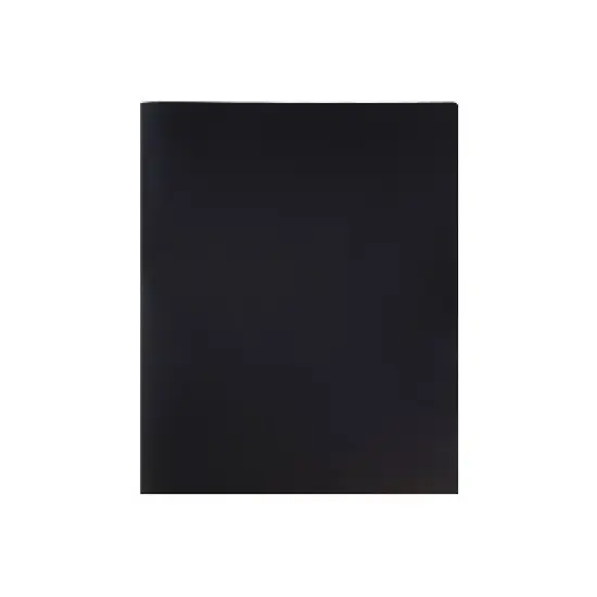 JAM Paper Plastic Two-Pocket School POP Folders Black Bulk 96/Pack (382EBLB) image {4}