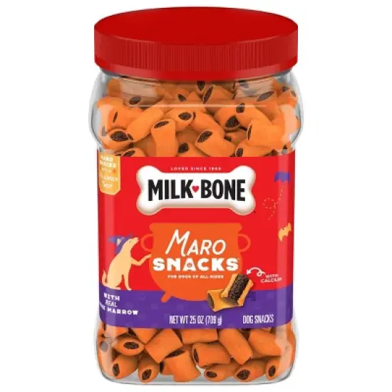 Milk-Bone Orange Maro in Bone Marrow Flavored Halloween Snacks Dog Treats - 25oz image {4}