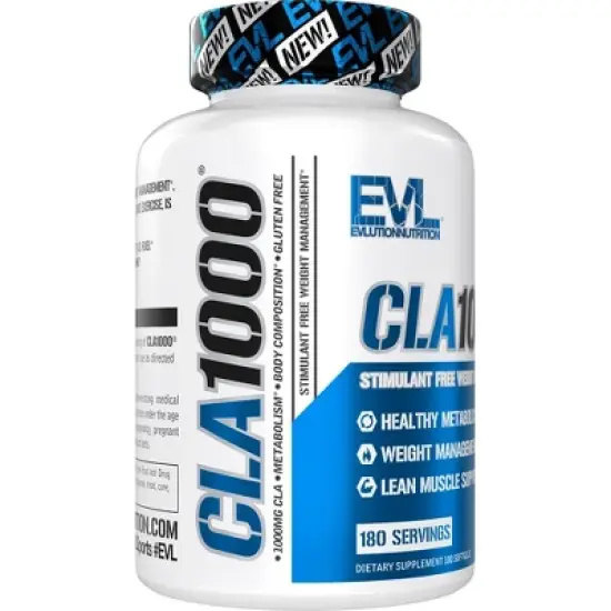 Evlution Nutrition CLA1000 - Conjugated Linoleic Acid - Stim Free Weight Management image {3}