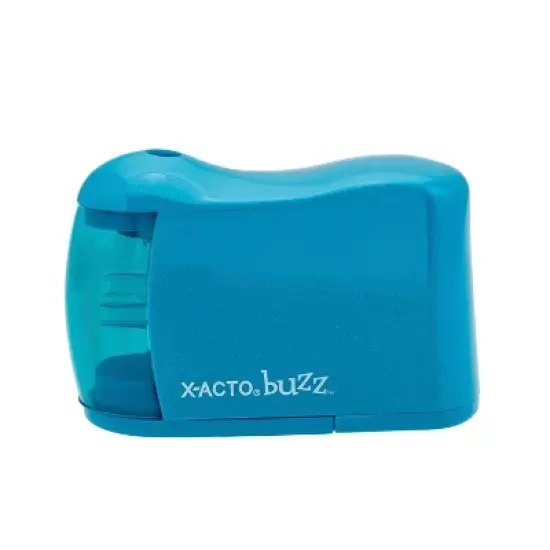 X-ACTO Buzz Battery Powered Pencil Sharpener Blue: Electric Handheld Sharpener for Kids, Requires 4 AA Batteries image {1}