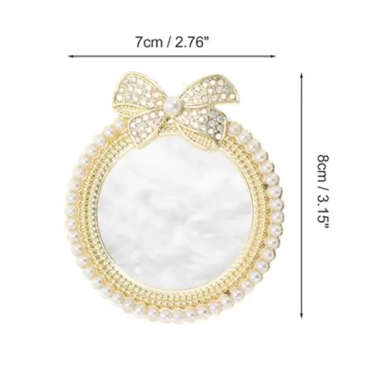 Unique Bargains Portable Faux Pearl Nail Art Palette 1 Pc image {3}