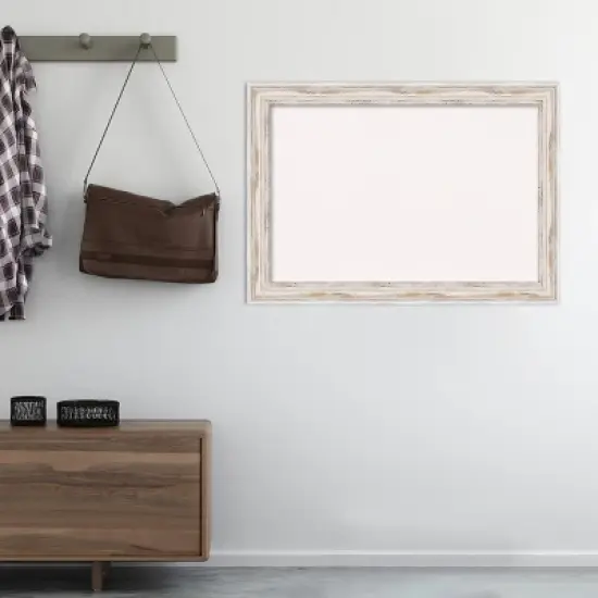 Amanti Art Alexandria Wood Framed Corkboard, White Cork image {6}