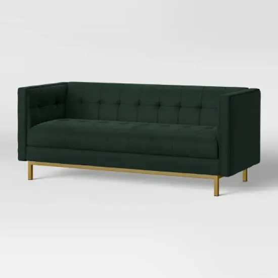 Cologne Tufted Track Arm Sofa Emerald Green - Threshold&trade; image {2}