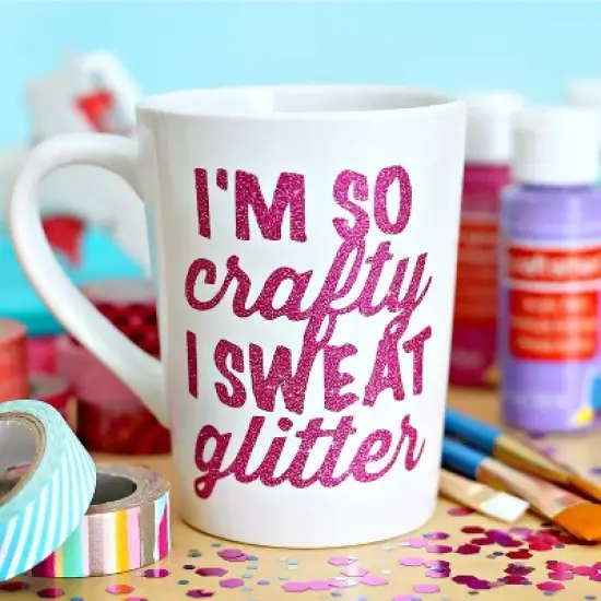 Craftopia Glitter Vinyl Permanent Adhesive, 20 packs, Assorted Colors image {1}