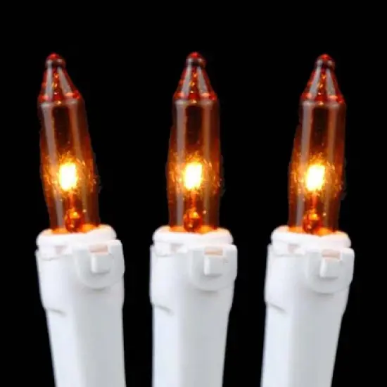 Novelty Lights 20 Light Christmas Craft Mini Light Set, Non-Connectable, White Wire, 8' Long image {3}
