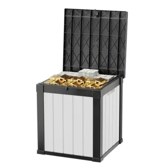 MAYEERTY 50 Gallon Large Capacity Outdoor Deck Box for Patio Furniture Cushions, Pillow with Wheels image {7}