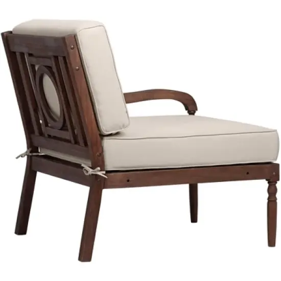 Teal Island Designs Napa Modular Natural Dark Oil Acacia Right Arm Chair image {7}