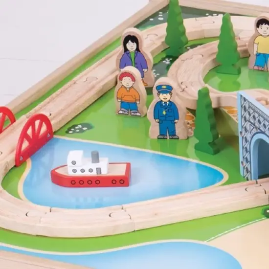 Bigjigs City Train Set and Table image {4}