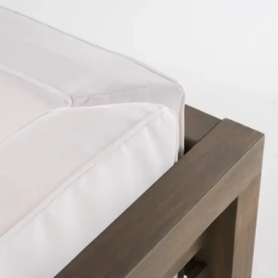 Syemin Patio Seating Sets Outdoor, Featuring Unique Design, Ideal for Chats, Perfect for Gardens, Living Spaces, White, 58.25"*30.25"*26.5" image {1}