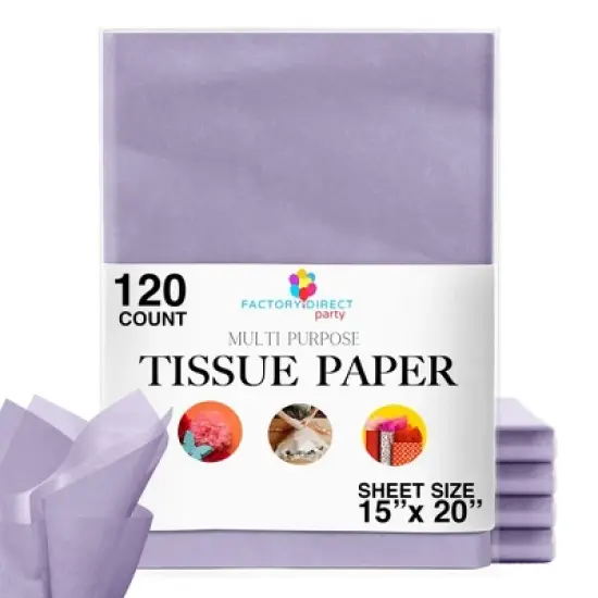 Crown Display Tissue Paper 15" x 20" Packing Paper for Gifts - 120 Count image {15}