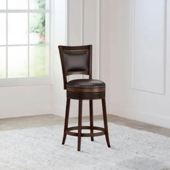 Lockefield Wood Swivel Counter Height Barstool - Hillsdale Furniture image {1}