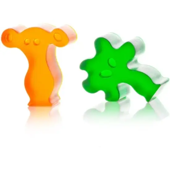 Vacu Vin Party People Silicone Ice Cube Tray Blue image {1}