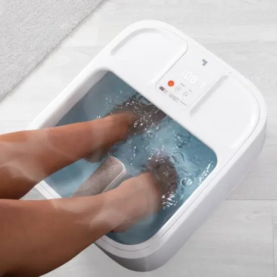 Sharper Image Massager Foot Bath Heating with LCD image {1}