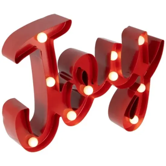 Northlight Lighted "Joy" Christmas Decoration - 11.25" image {3}