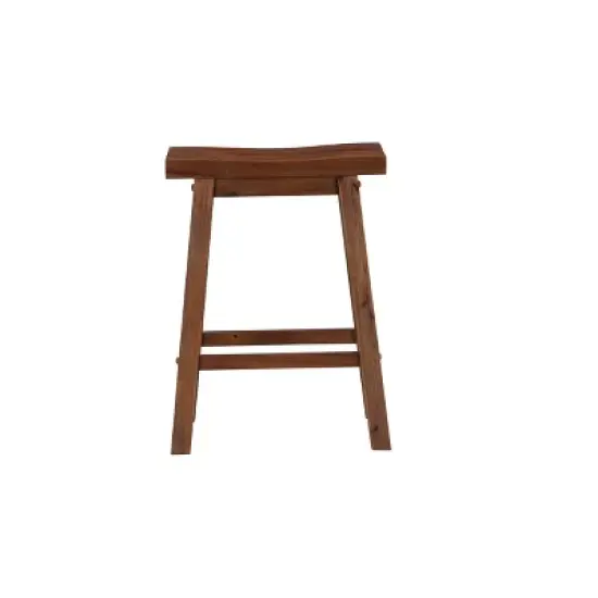 3pc Rectangular Brittany Bar Height Dining Set Wire Brushed Finish Chestnut - Boraam image {6}