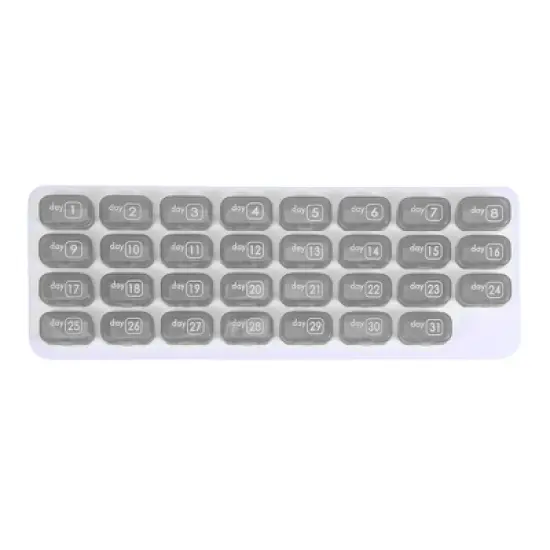 Unique Bargains 31 Grids Keyboard Style Pill Case 1 Pc image {8}