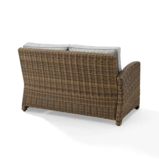 Bradenton Outdoor Wicker Sectional Left Side Loveseat - Crosley
 image {7}