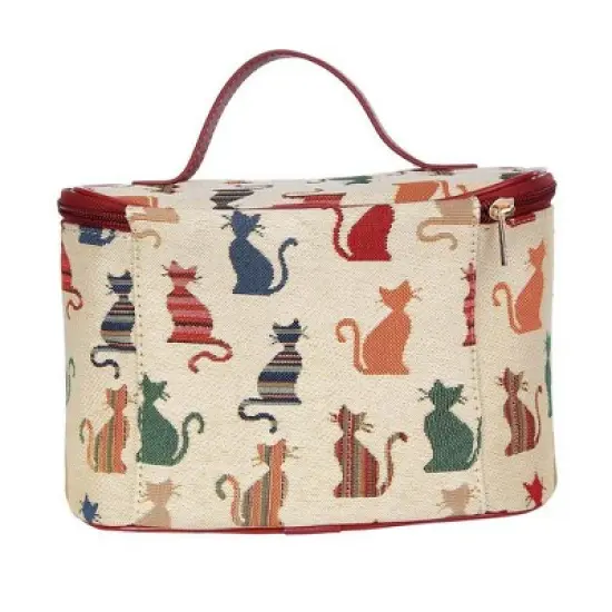 Signare USA Cheeky Cat Toiletry Vanity Bag image {5}
