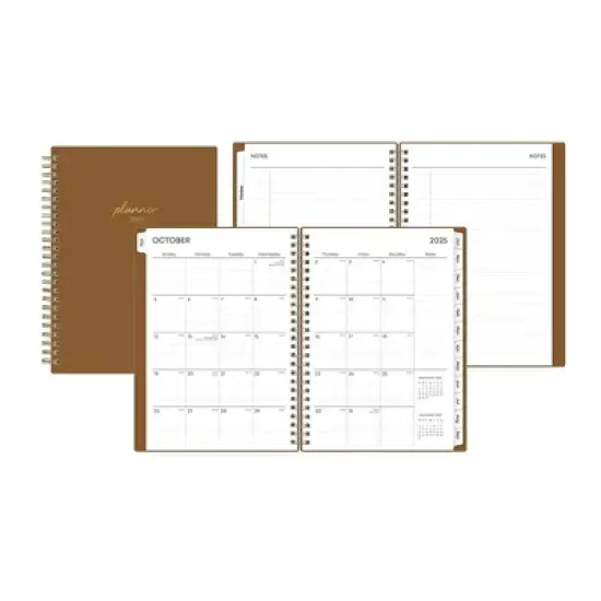 Blue Sky Weekly/Monthly 15 Months Planning Calendar and Notes 5.875"x8.625" Mocha Mousse image {3}