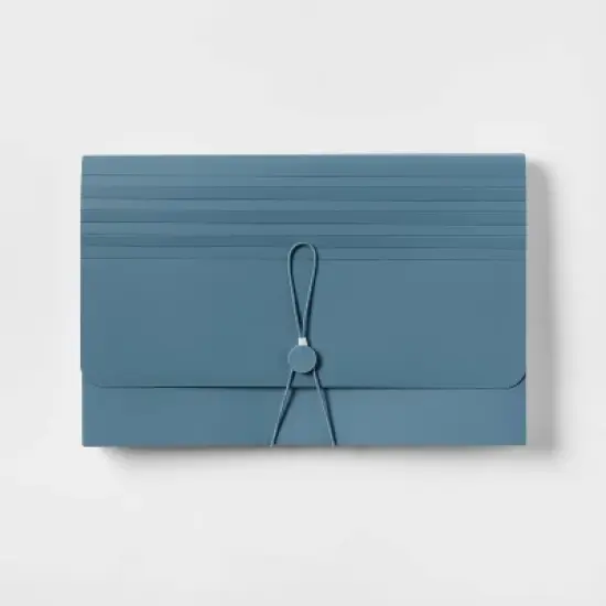 24 Pocket Expanding File Folder Legal Size Slate Blue - up&up&trade; image {4}