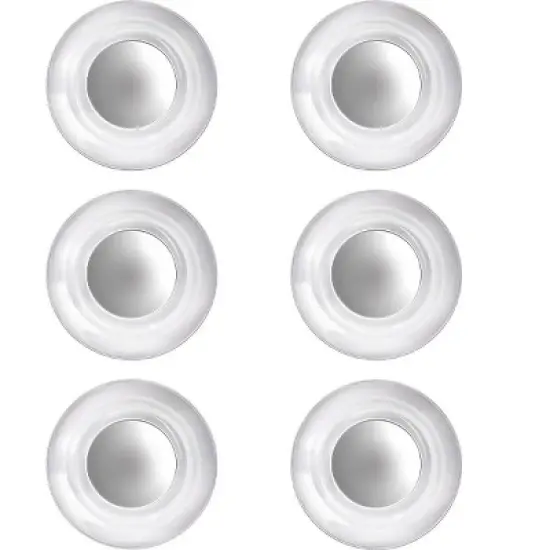 Quartet Rare Earth Magnets Clear 3/4" Diameter 6 per Pack 85391 image {1}
