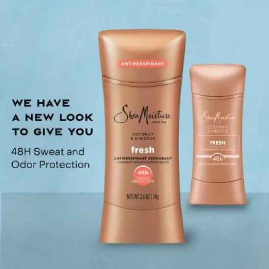 SheaMoisture Fresh & Clean Solid Antiperspirant & Deodorant - Coconut & Hibiscus - 2.6oz image {2}