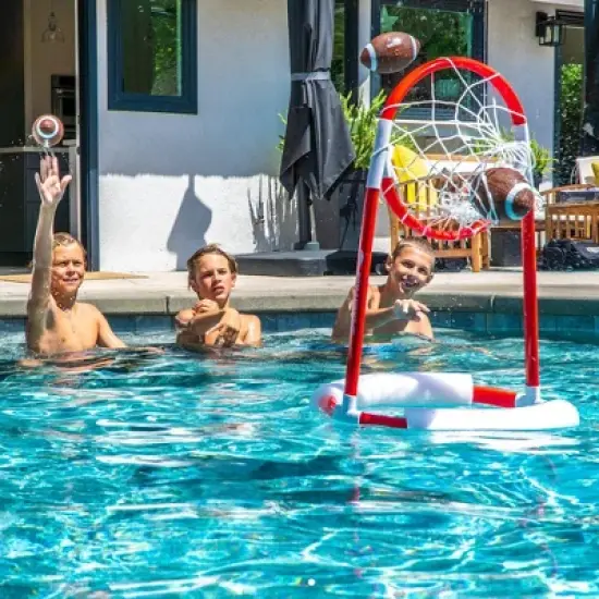 GoSports Splash Pass Floating Pool Football Game - 6pc image {4}