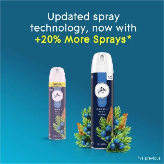Glade Fresh Aerosol Room Air Freshener - Juniper & Teak - 8oz image {4}