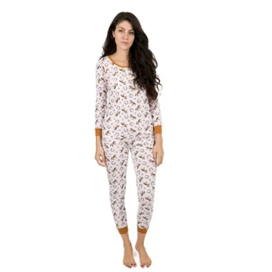 Leveret Womens Two Piece Cotton Pajamas image {6}