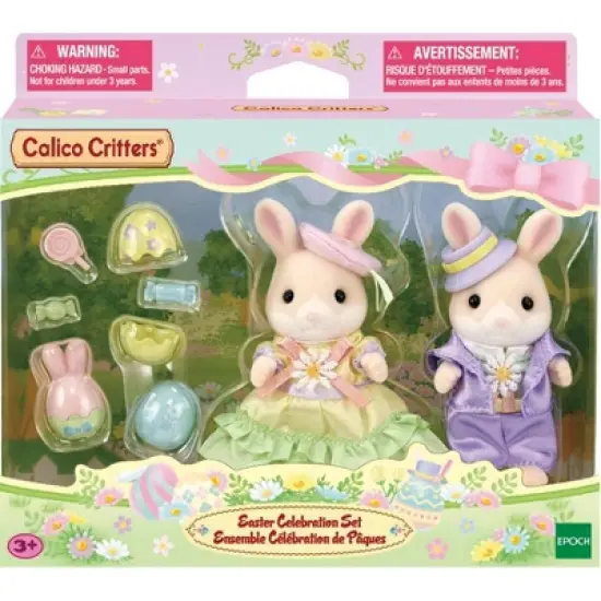 Calico Critters Easter Celebration Set, Limited Edition Dollhouse Playset with 2 Collectible Figures and Accessories image {3}