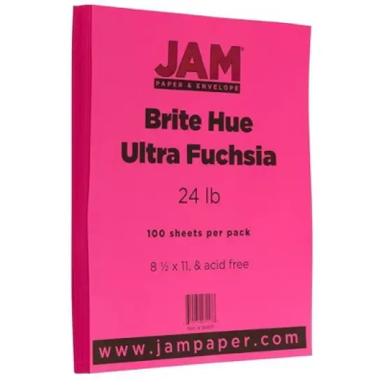 JAM Paper Brite Hue 24lb Paper 8.5" x 11" 100pk image {7}
