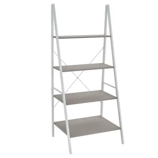 Book Shelf Ladder Shelf Mixed Material Taupe - ClosetMaid image {2}