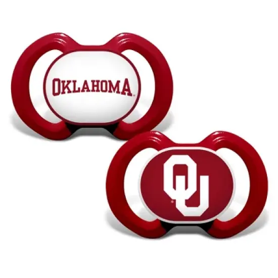 BabyFanatic Officially Licensed Unisex Pacifier 2-Pack - NCAA Oklahoma Sooners image {4}