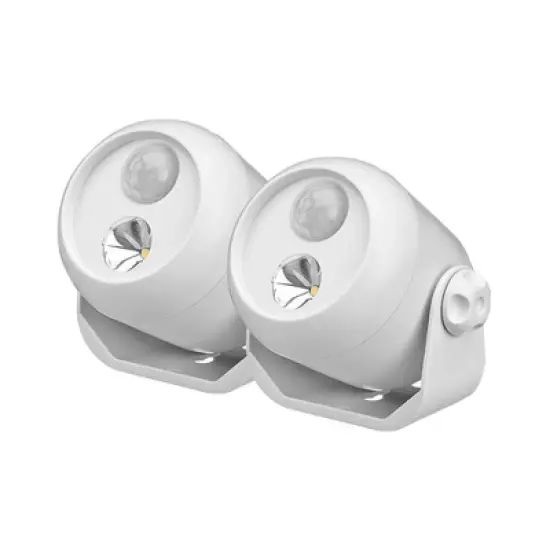 Mr Beams 2pk 80 Lumens LED Mini Spotlight White image {2}