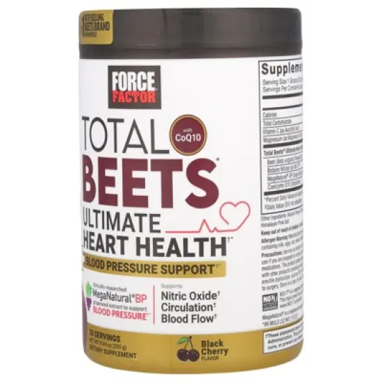 Force Factor Total Beets&reg; With CoQ10, Ultimate Heart Health, Black Cherry, 8.99 oz (255 g) image {2}