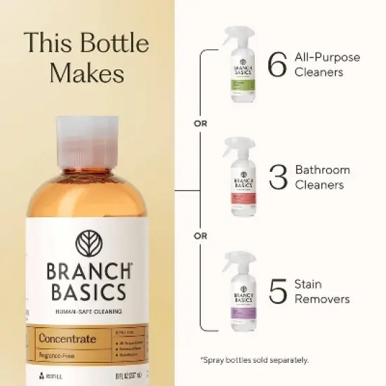Branch Basics&nbsp;Fragrance-Free&nbsp;Concentrate Cleaner - 8oz image {5}