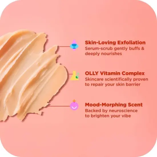 OLLY Bright Mood and Skin Vitamin-Infused Body Scrub - Citrus Currant - 6oz image {3}