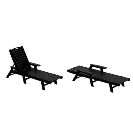 WestinTrends Adirondack Outdoor Chaise Lounge for Patio Garden Poolside (Set of 2) image {7}